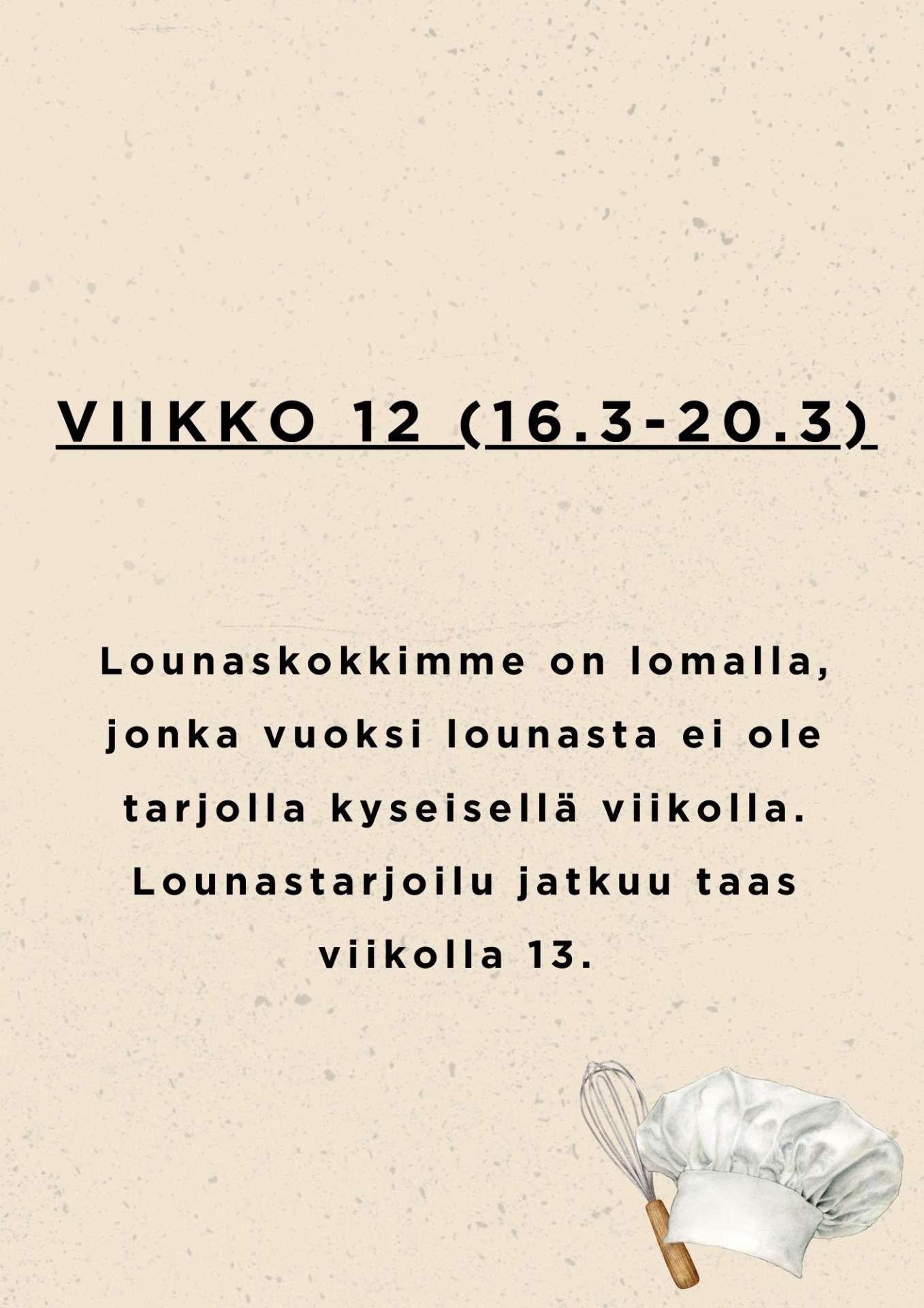 Puoti on avoinna kyseisellä viikolla ma-pe 11-16.